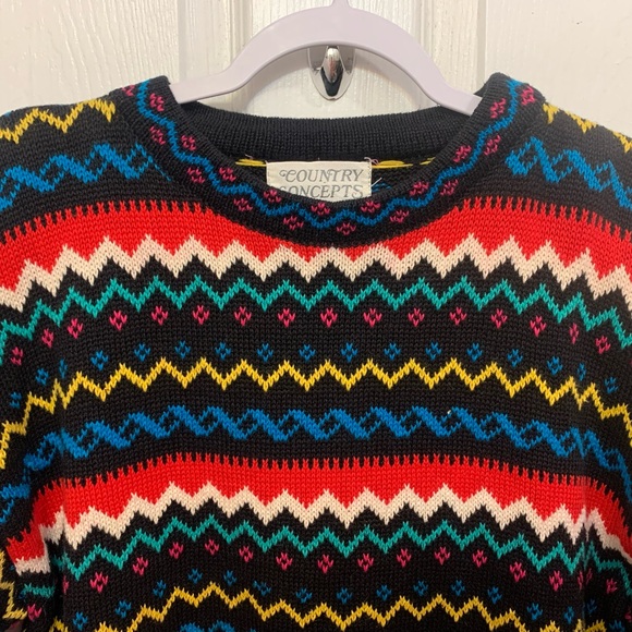 Vintage Country Concepts Festive Sweater             1206 - Picture 4 of 6